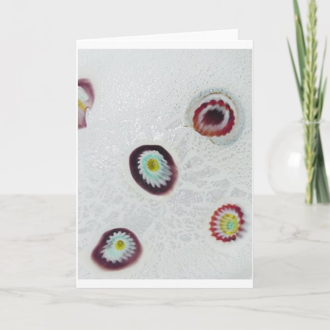 Cartão Estudo Detalhado de Murano Millefiori (Frente)