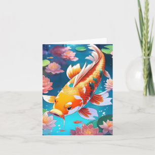 Cartão Estudo Koi Fish N