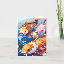 Cartão Estudo Koi Fish R