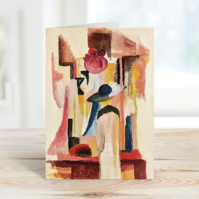 Cartão Estudo para Janela Compre Brilhante | August Macke (Criador carregado)