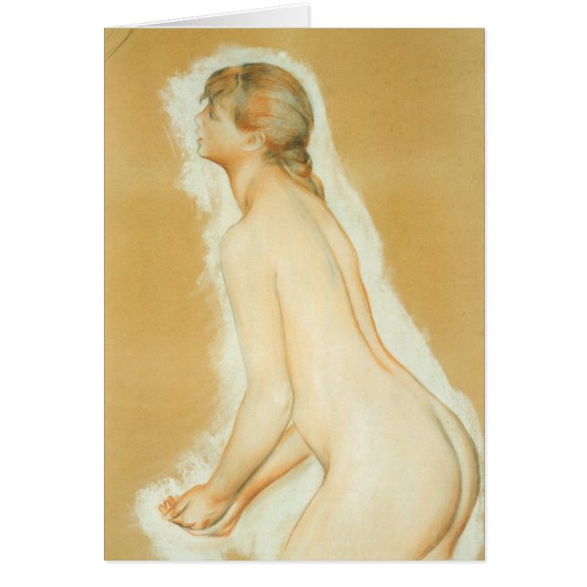 Cartão Estudo para "Os Grandes Banhistas" por Pierre Reno (Frente)