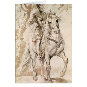 Cartão Estudo para um retrato equestre