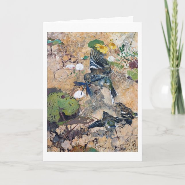 Cartão Estudos sobre a lebre selvagem (coelho), Bruno Lil (Frente)