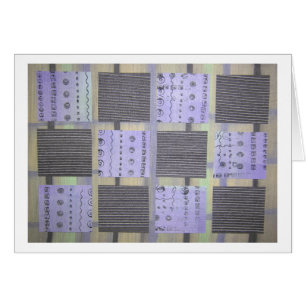 Cartão Etapas do jardim uma de cada vez