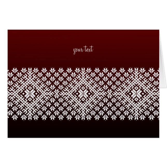 Cartão Eterno nórdico tradicional (Frente Horizontal)