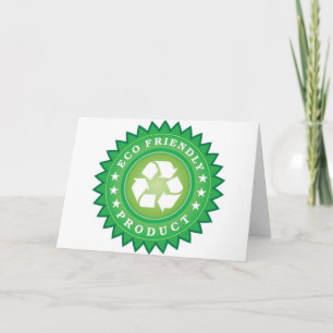 Cartão Etiqueta amigável de Eco
