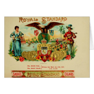 Cartão Etiqueta de Caixa de Cigarro Vintage