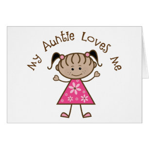 Cartão Étnico minha tia Amor Me Presente