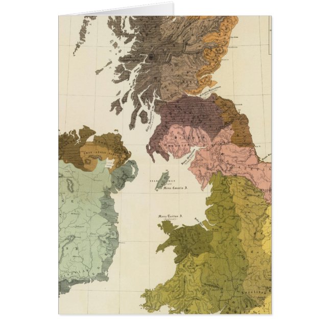 Cartão Etnografia, Gt Brit, Irlanda (Frente)