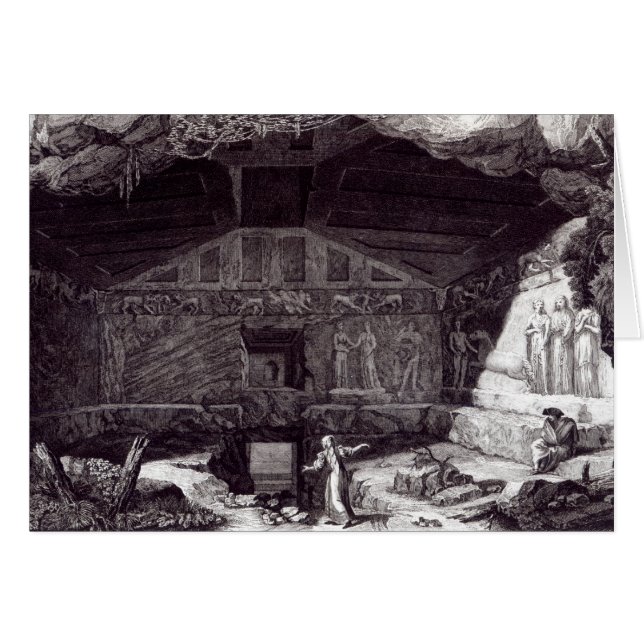 Cartão Etruscan Tomb, c.1780 (Frente Horizontal)