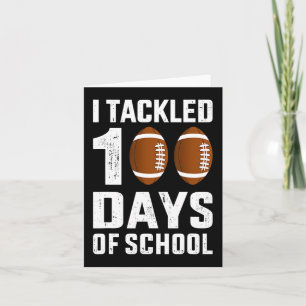 Cartão Eu abordei 100 dias de escola 100 dias de futebol