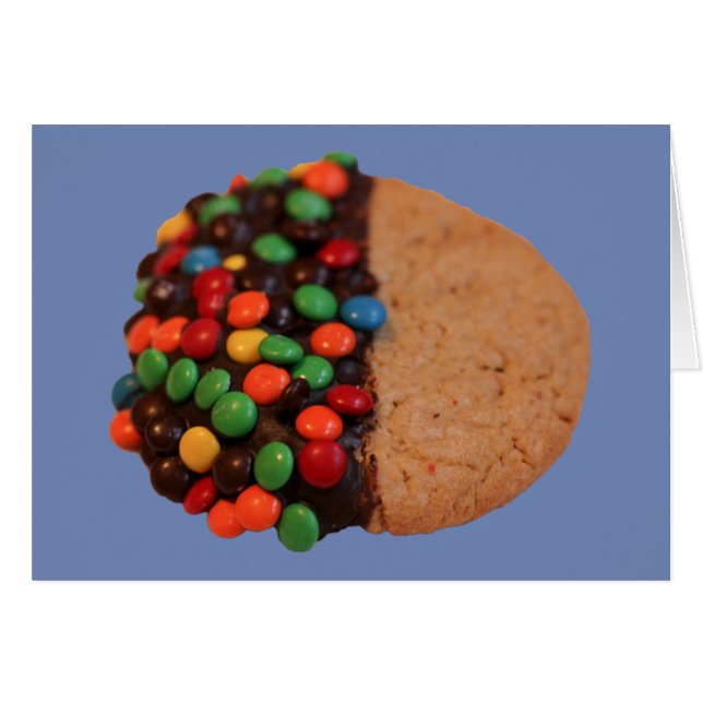 Cartão Eu acho que você é doce chocolate picado de chocol (Frente Horizontal)