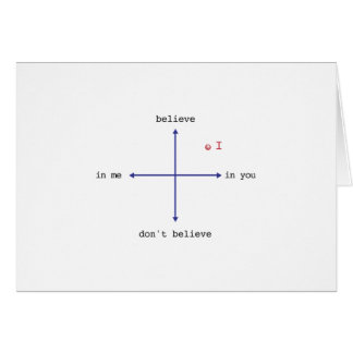 Cartão Eu acredito em você