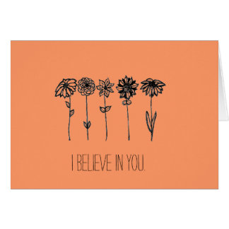 Cartão Eu acredito em você