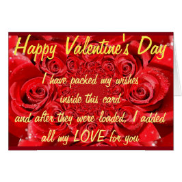 Cartão Eu Adicionei Todo o Meu Amor por Você: Feliz Dia d