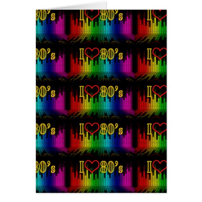 Cartão eu adoro 80 (Frente)