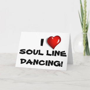 Cartão Eu Adoro A Sol Line Dancing!