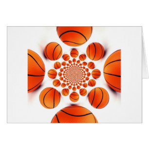 Cartão Eu adoro basquete