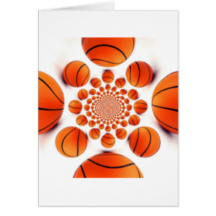 Cartão Eu adoro basquete