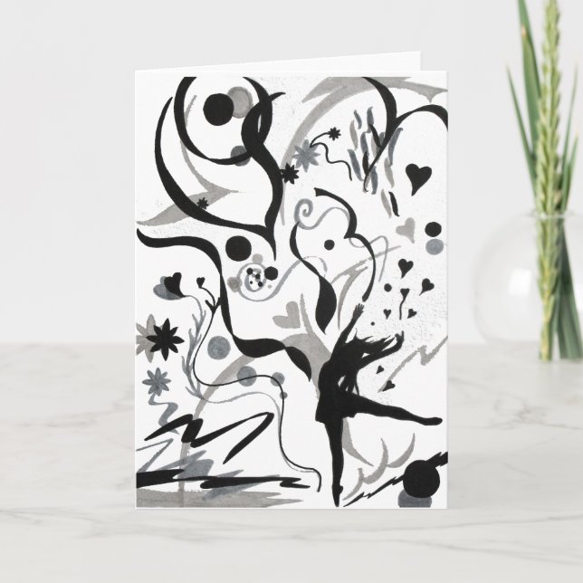 Cartão Eu Adoro Dançar! (Frente)