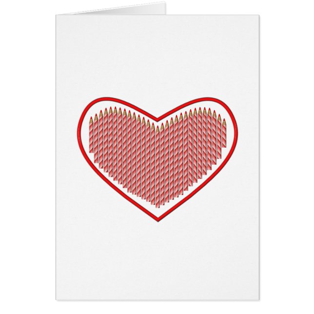 Cartão Eu adoro desenhar (Frente)