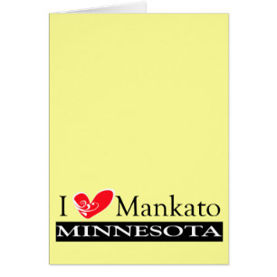 Cartão Eu Adoro Mankato Minnesota