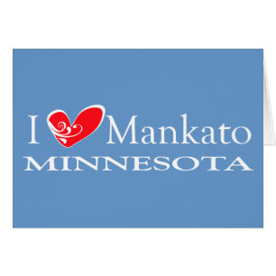Cartão Eu Adoro Mankato Minnesota