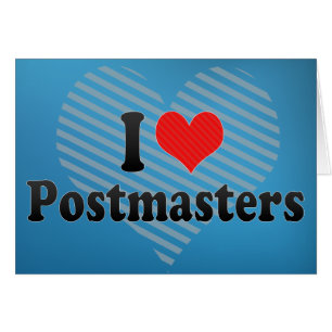 Cartão Eu Adoro Postmasters