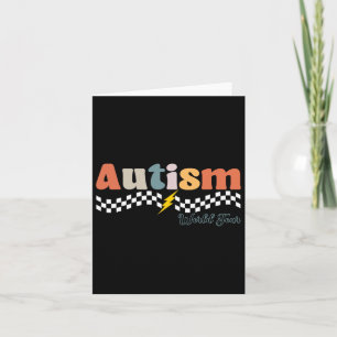 Cartão Eu Agito O Espectro Autismo Mundo Turnê Autismo