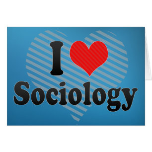 Cartão Eu amo a Sociologia