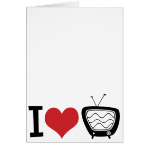 Cartão Eu amo a tevê