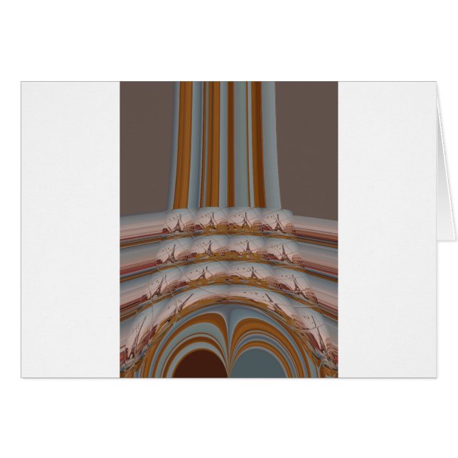 Cartão Eu amo a Torre Eiffel Paris com amor azul céu azul (Frente Horizontal)