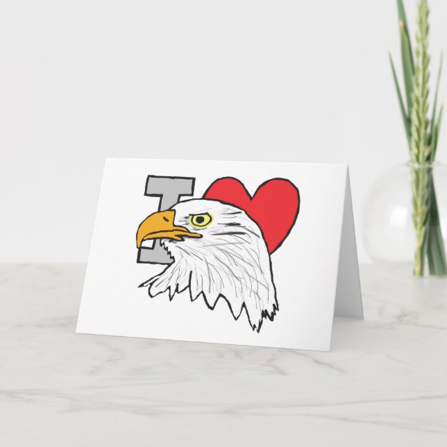 Cartão Eu Amo Águias (Frente)