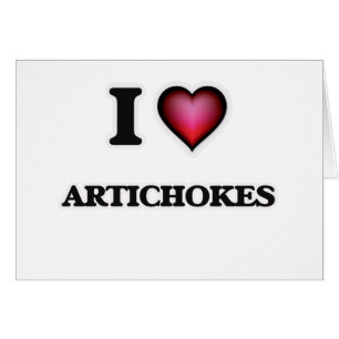 Cartão Eu amo alcachofras