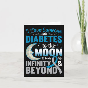 Cartão Eu Amo Alguém Com Diabetes À Lua E Byck