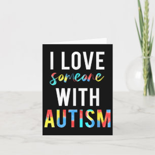 Cartão Eu Amo Alguém Com Presente Autismo Para Professore