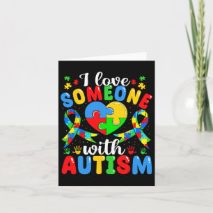 Cartão Eu Amo Alguém Com Um Puzzle De Coração De Consciên