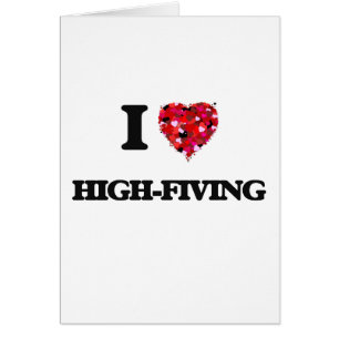 Cartão Eu amo Alto-Fiving