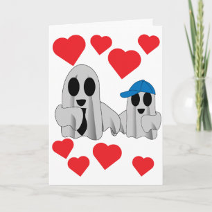 Cartão Eu amo BOO Papai do filho