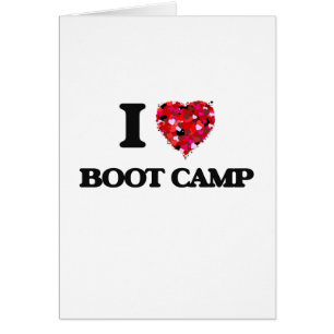Cartão Eu amo Boot Camp