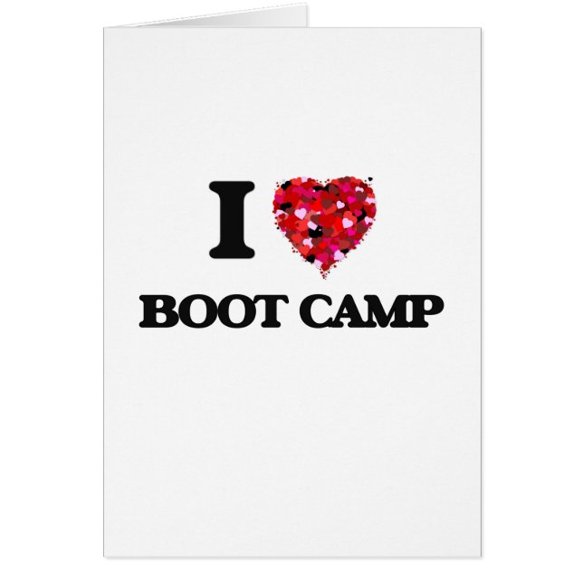 Cartão Eu amo Boot Camp (Frente)
