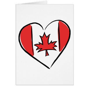 Cartão Eu amo Canadá