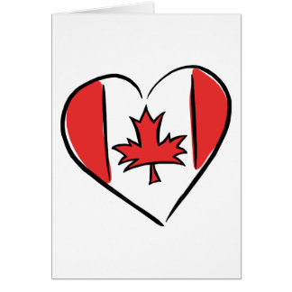 Cartão Eu amo Canadá