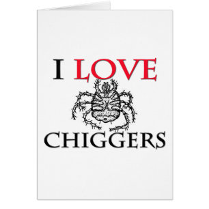 Cartão Eu amo Chiggers