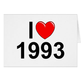 Cartão Eu amo (coração) 1993