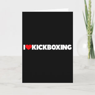 Cartão Eu Amo (coração) Kickboxing