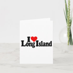 Cartão Eu Amo Coração Long Island _1