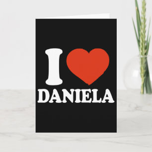 Cartão Eu Amo Daniela, Eu Amo Daniela, Coração Vermelho V
