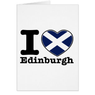 Cartão Eu amo Edimburgo
