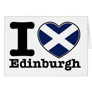 Cartão Eu amo Edimburgo